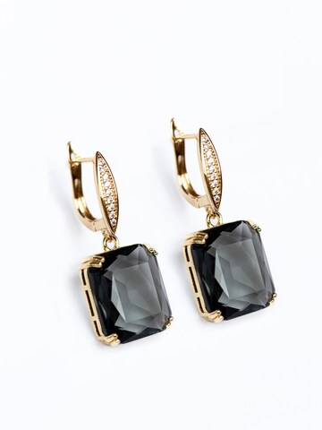 Secret Stones Earrings 'Dream night' in Black: front