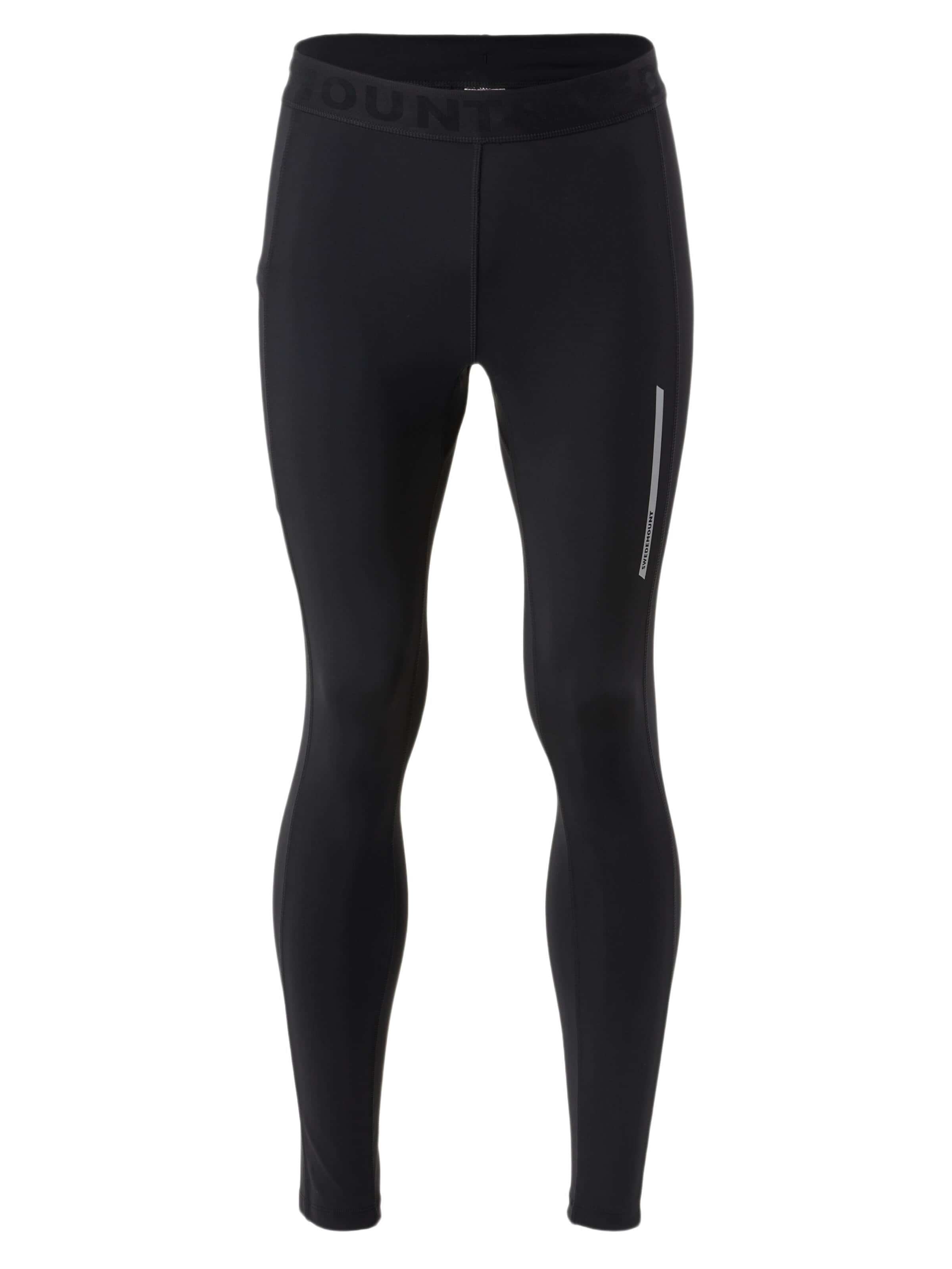 Skinny Pantaloni sportivi 'Core' di SWEDEMOUNT in nero: frontale