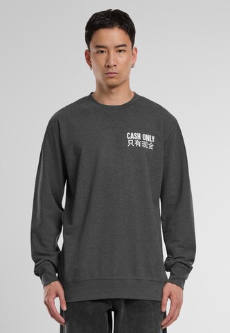 Sweat-shirt 'Cash Only' MT Men en gris : devant