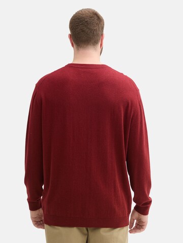 TOM TAILOR Men + Pullover in Rot