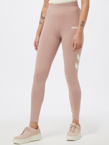 Hummel Skinny Fit Спортен панталон в розово: отпред