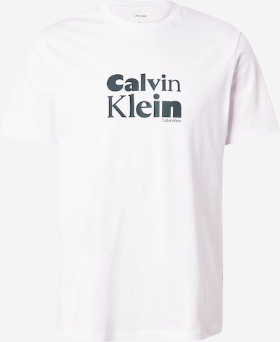 Calvin Klein Majica u kraljevski zelena / bijela, Pregled proizvoda