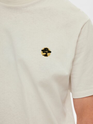 T-Shirt SELECTED HOMME en beige