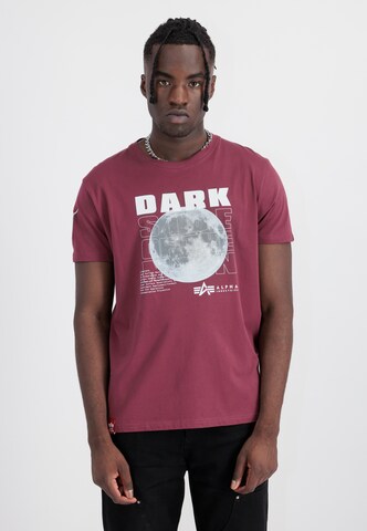 ALPHA INDUSTRIES Shirt in Red: front