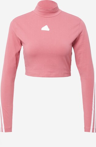 ADIDAS SPORTSWEAR Funksjonsskjorte 'Future Icons 3-Stripes Mock Neck' i rosa: forside
