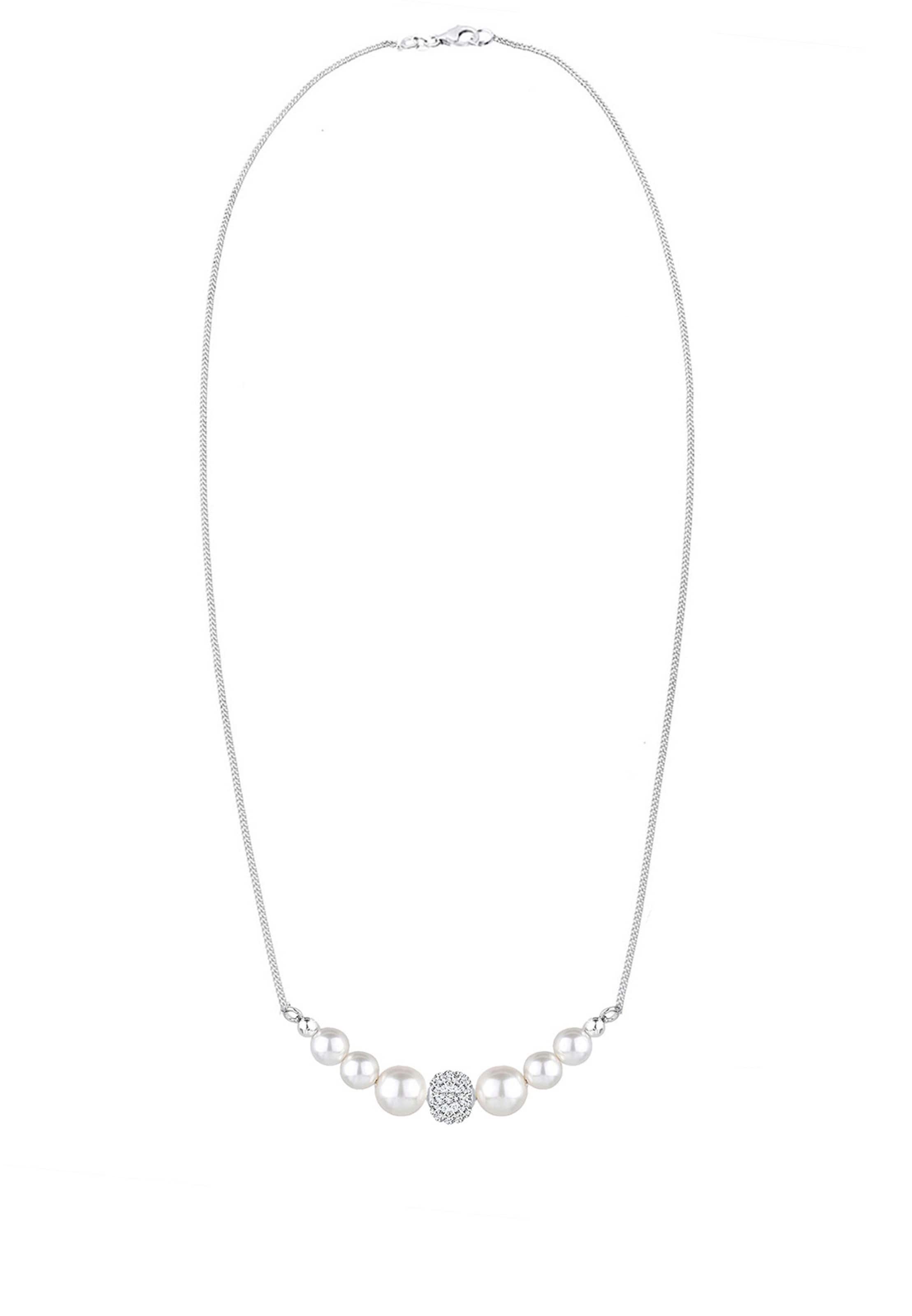 ELLI Chaîne en argent / blanc, Vue avec produit