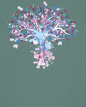 Watapparel Shirt 'Tree of life' in Green