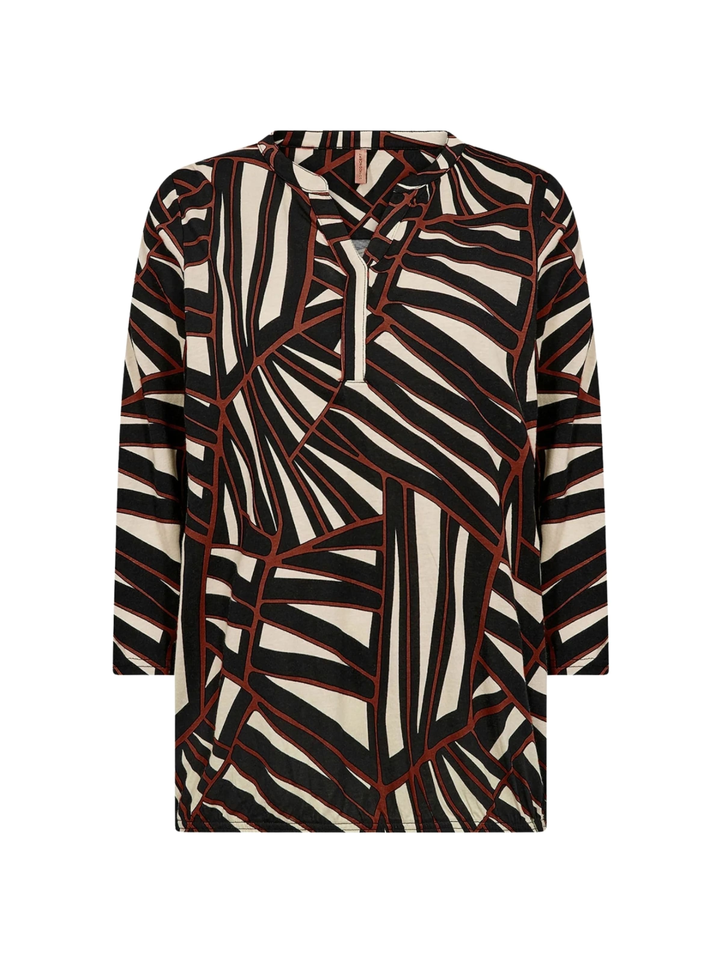 Soyaconcept Shirt ' SC_FELICITY AOP ' in Rusty red, Item view