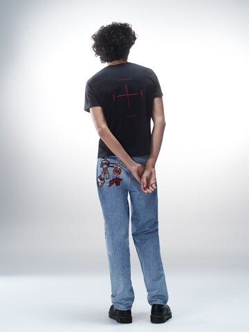 T-Shirt 'Timo' Luka Sabbat for ABOUT YOU en noir