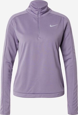 T-shirt fonctionnel 'PACER' NIKE en violet : devant