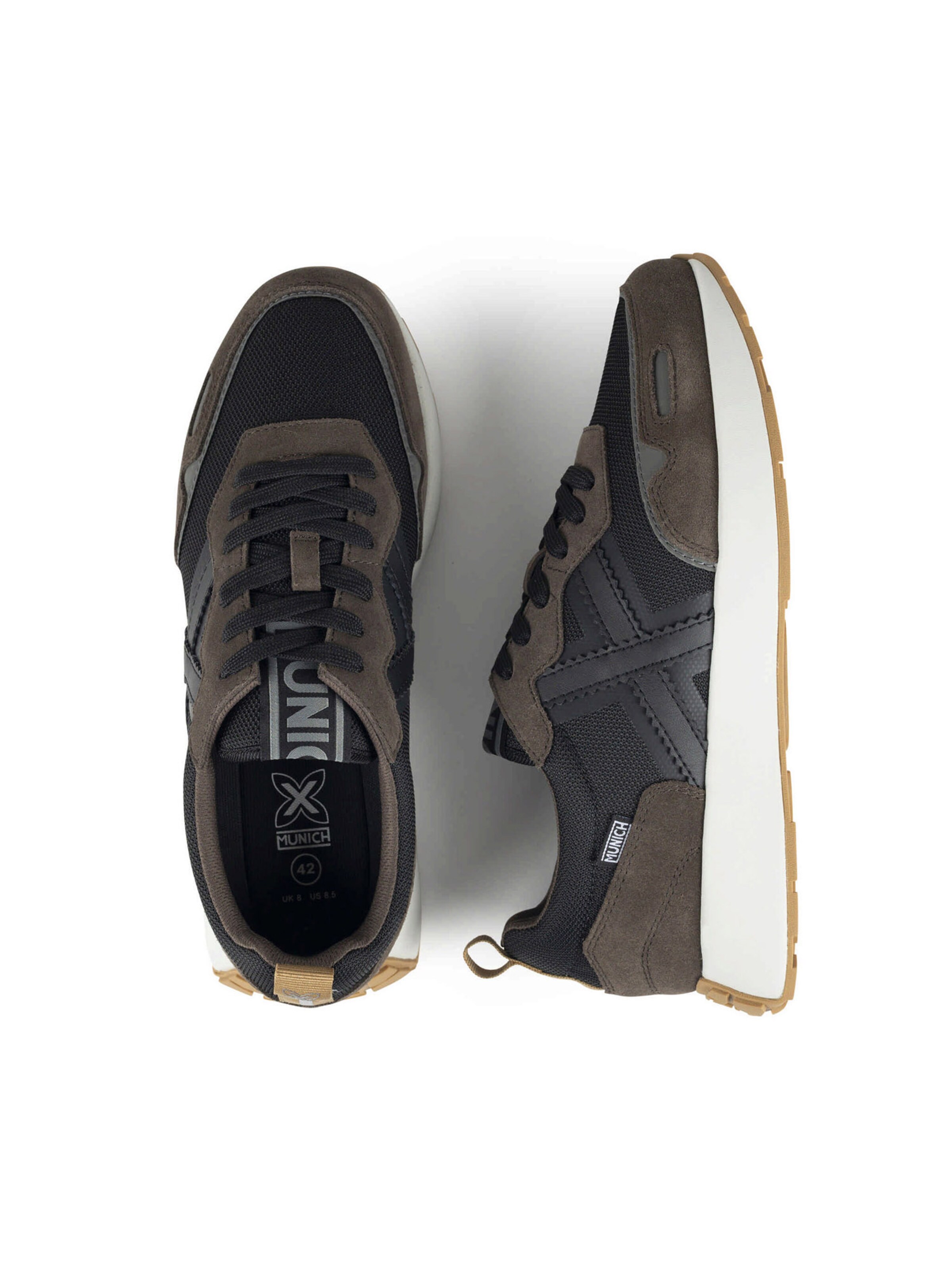 MUNICH Sneakersy niskie 'XEMINE' w kolorze czarny: góra