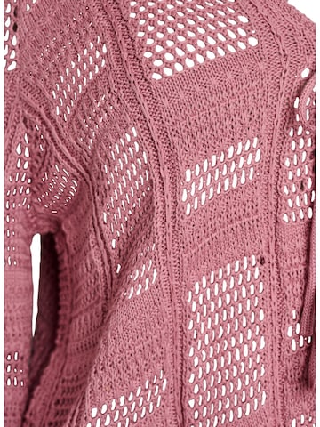 Zizzi Плетена жилетка 'MViola' в червено