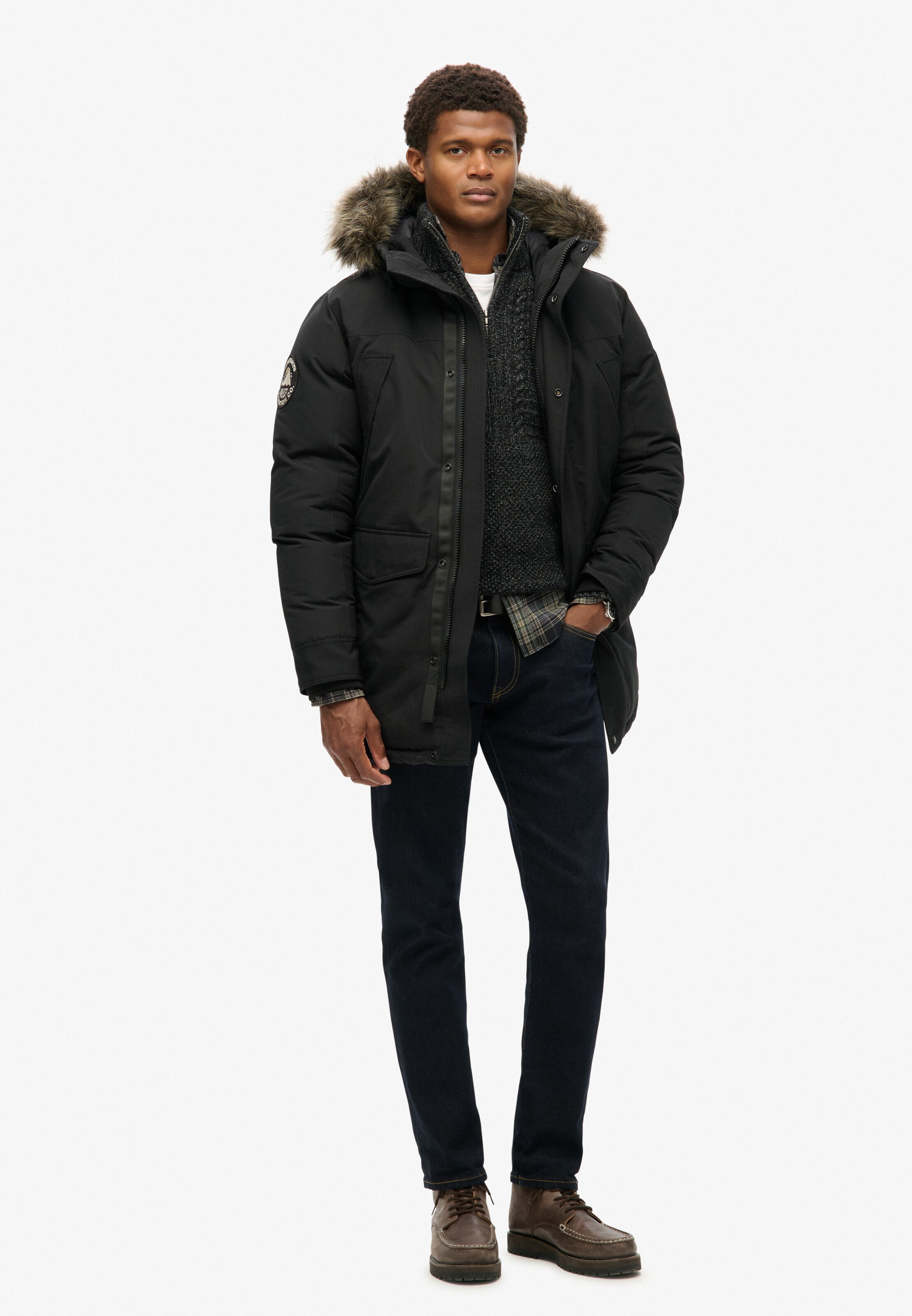 Superdry & Co Parka 'Everest' in Schwarz