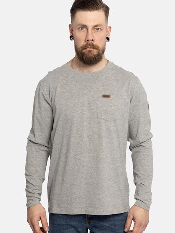 FORSBERG Sweatshirt 'Longsleeve mit Brusttasche' in Grau