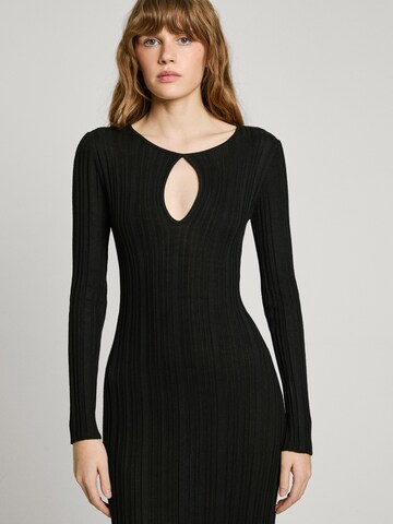 Pepe Jeans Knit dress 'Natasha' in Black