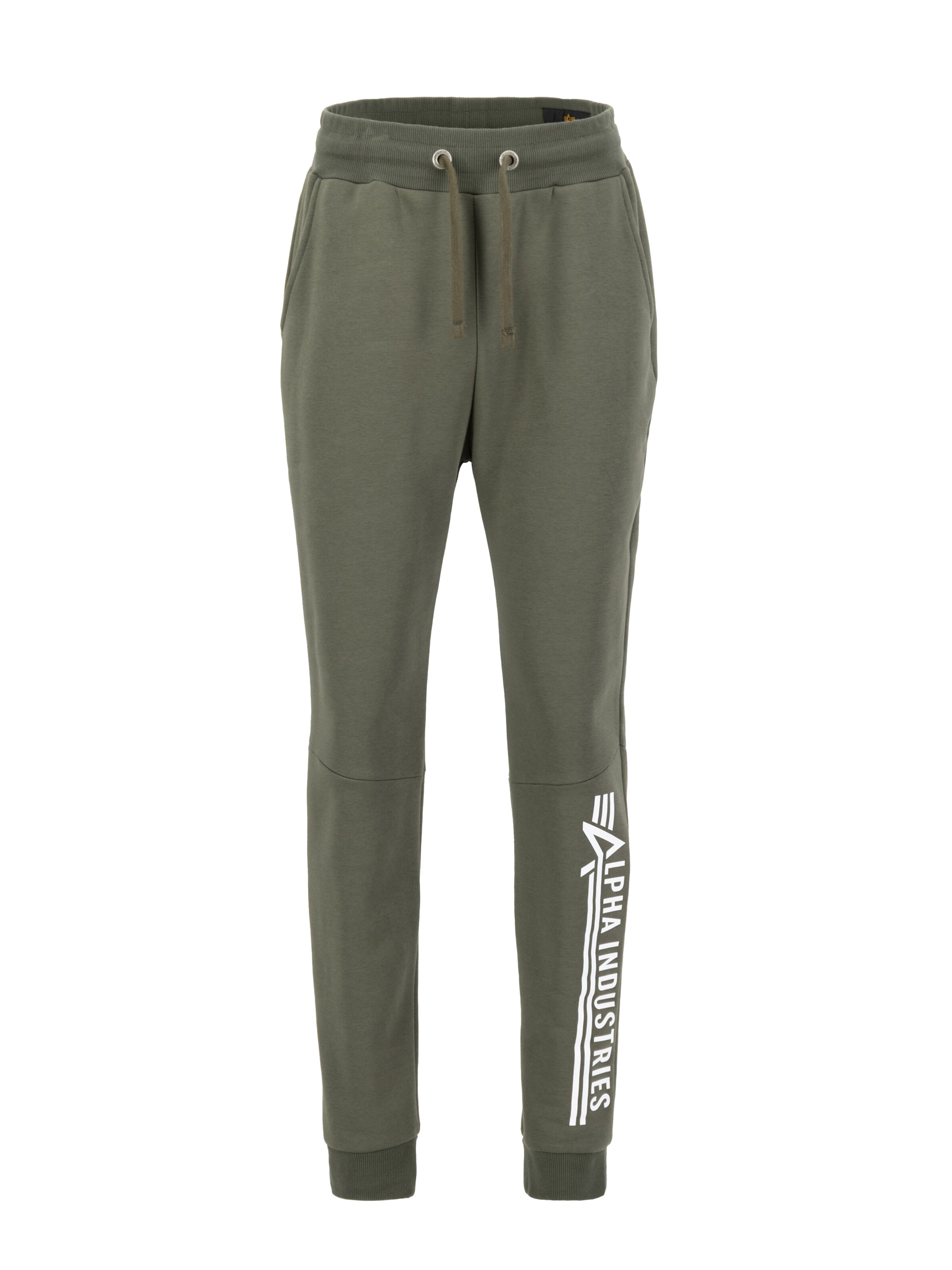 ALPHA INDUSTRIES Regular Pants 'Alpha Industries' in Green: front