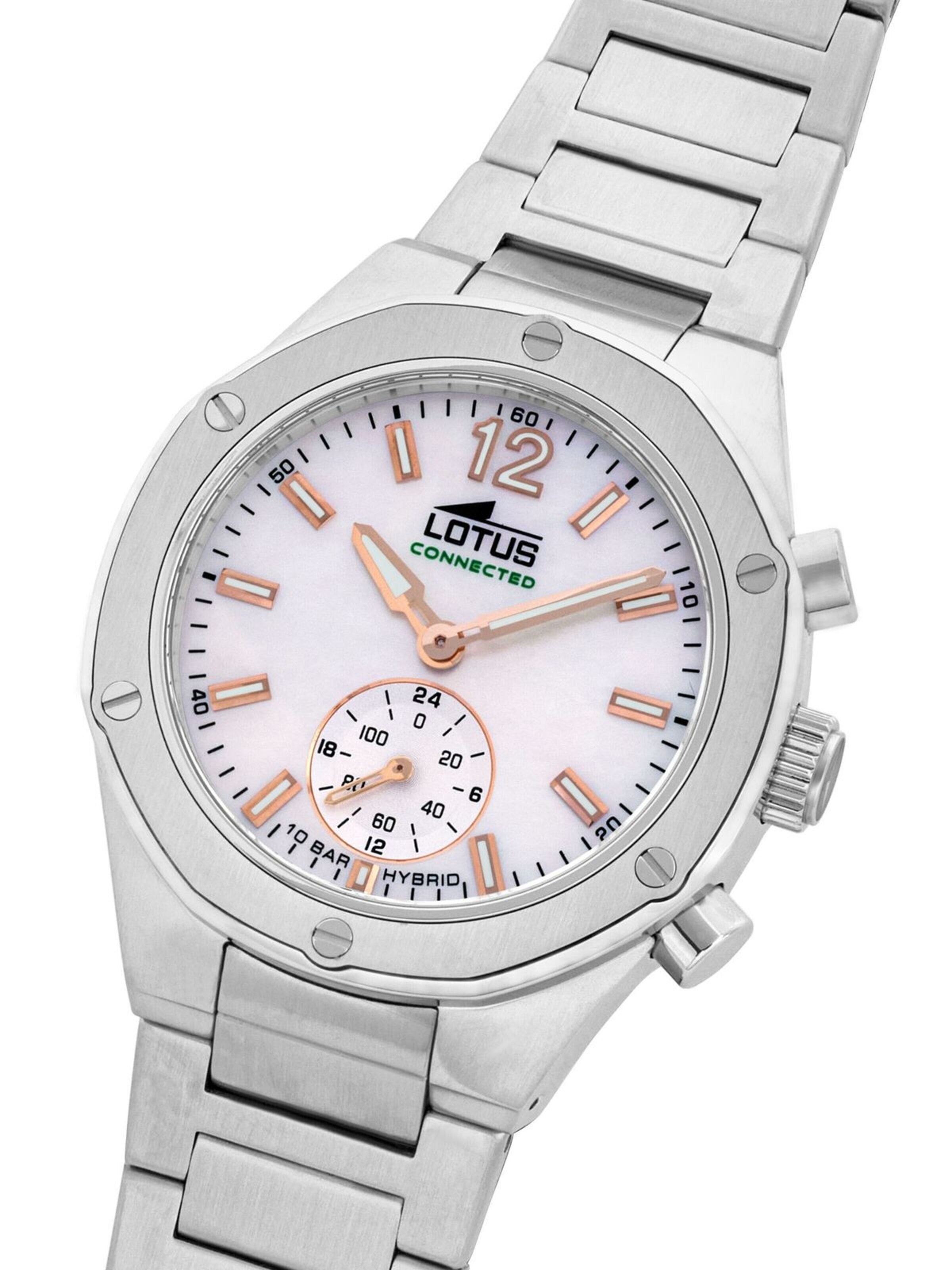 Lotus Analogové hodinky 'Watch Connected' – bílá