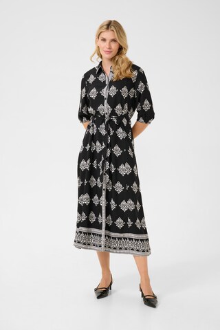 Robe-chemise 'Tiah' Cream en noir