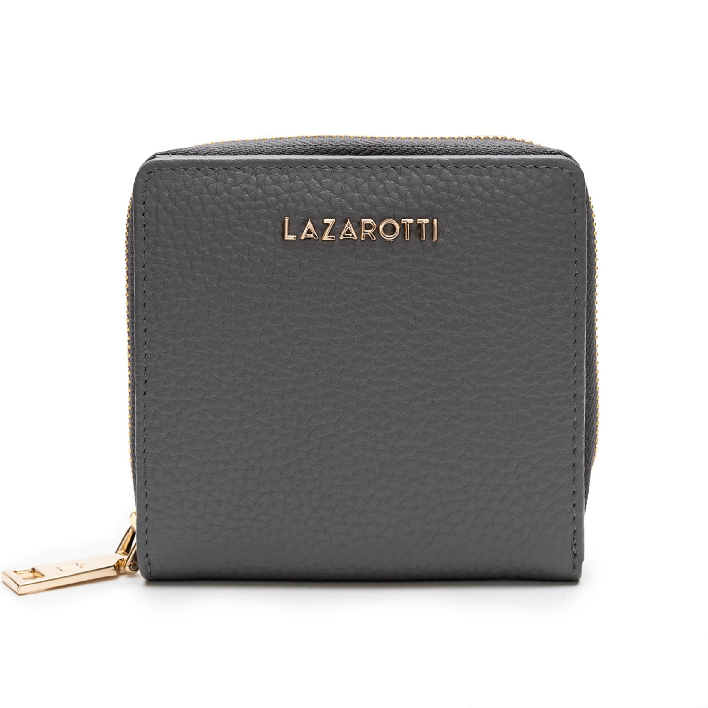 Portamonete 'Bologna' di Lazarotti in grigio: frontale
