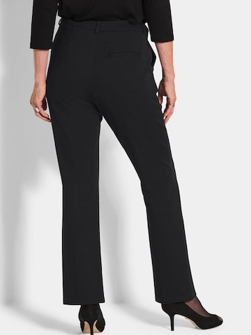 Regular Pantalon à plis 'Carla' Goldner en noir
