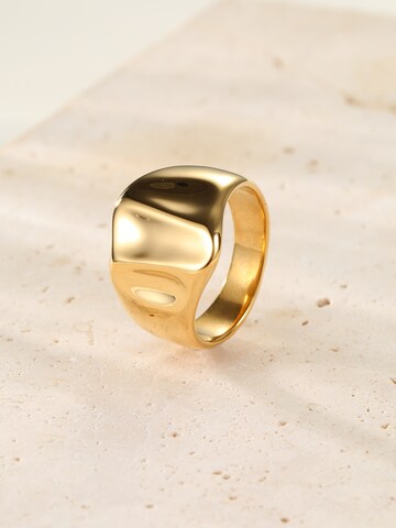 Hey Happiness Ring 'Melted' in Gold