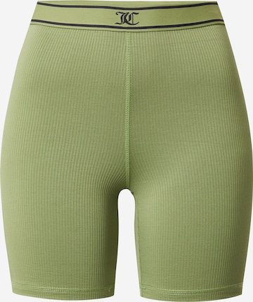 Juicy Couture Sport Skinny Workout Pants in Green: front