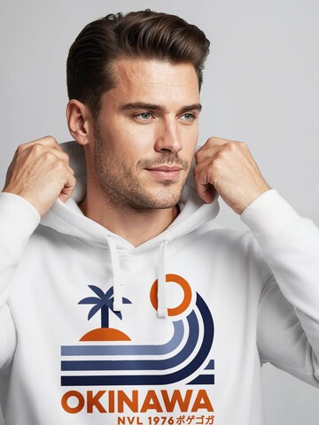 Neverless Sweatshirt 'Okinawa Sunrise' in White