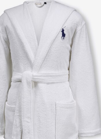 Ralph Lauren Home Long Bathrobe 'PLAYER' in White