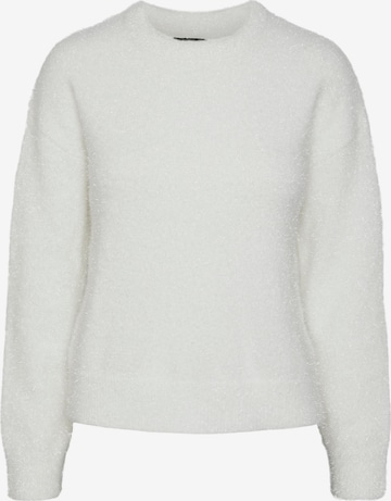 Pullover 'SNOW' di PIECES in bianco: frontale