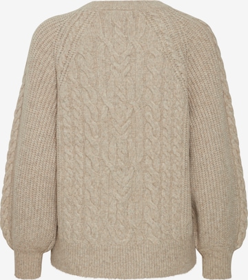 ICHI Pullover in Beige