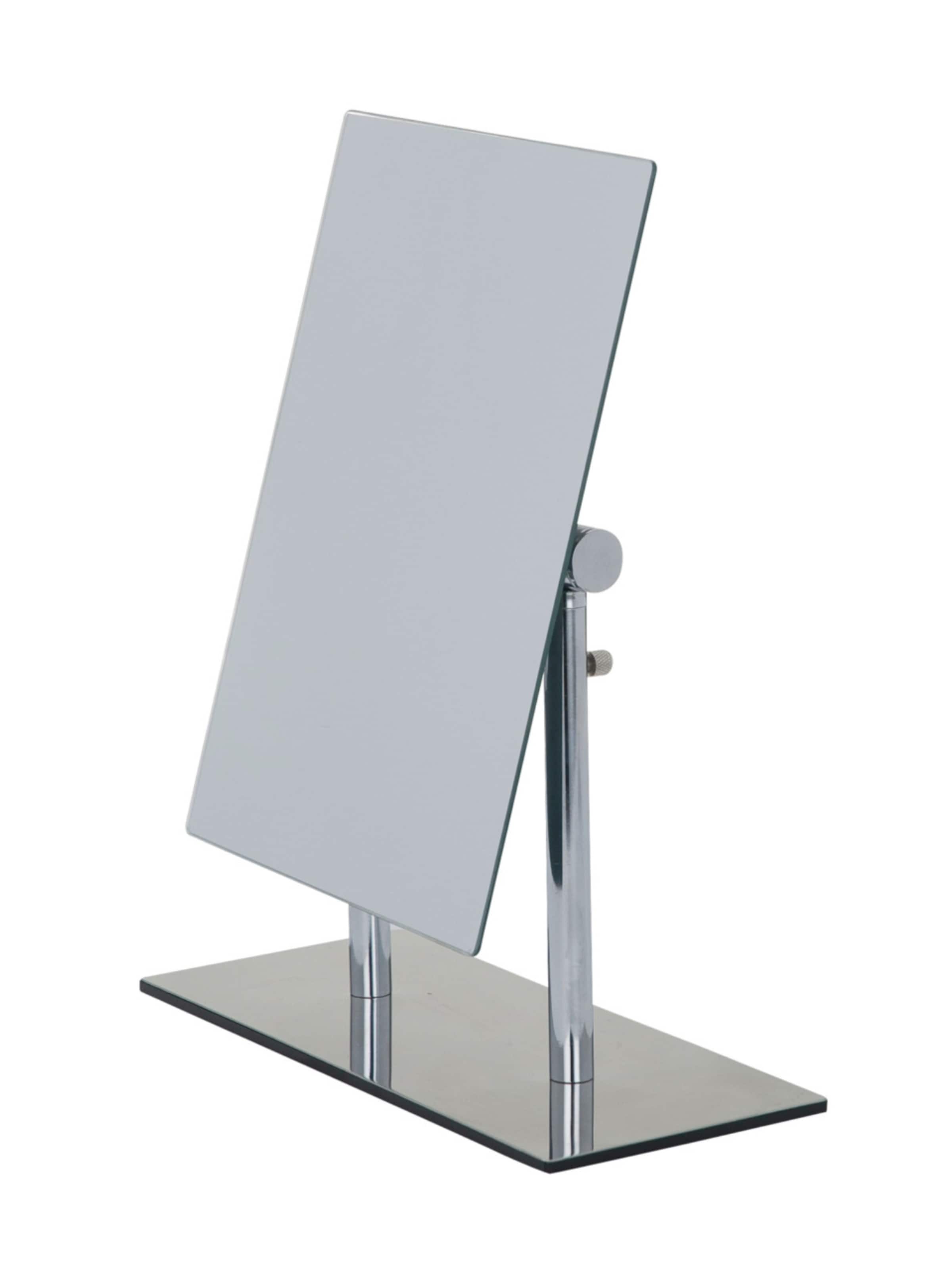 Wenko Cosmetic Mirror 'Pinerolo' in Silver: front