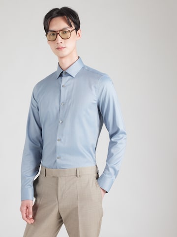 Calvin Klein Slim fit Koszula w kolorze niebieski: przód