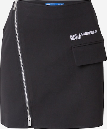 juoda KARL LAGERFELD JEANS Sijonas: priekis