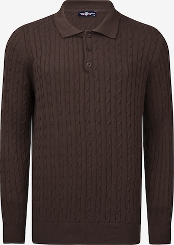 Pullover di Jimmy Sanders in marrone: frontale