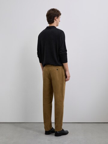 Scalpers Обычный Брюки со складками 'Velaz' в Бежевый