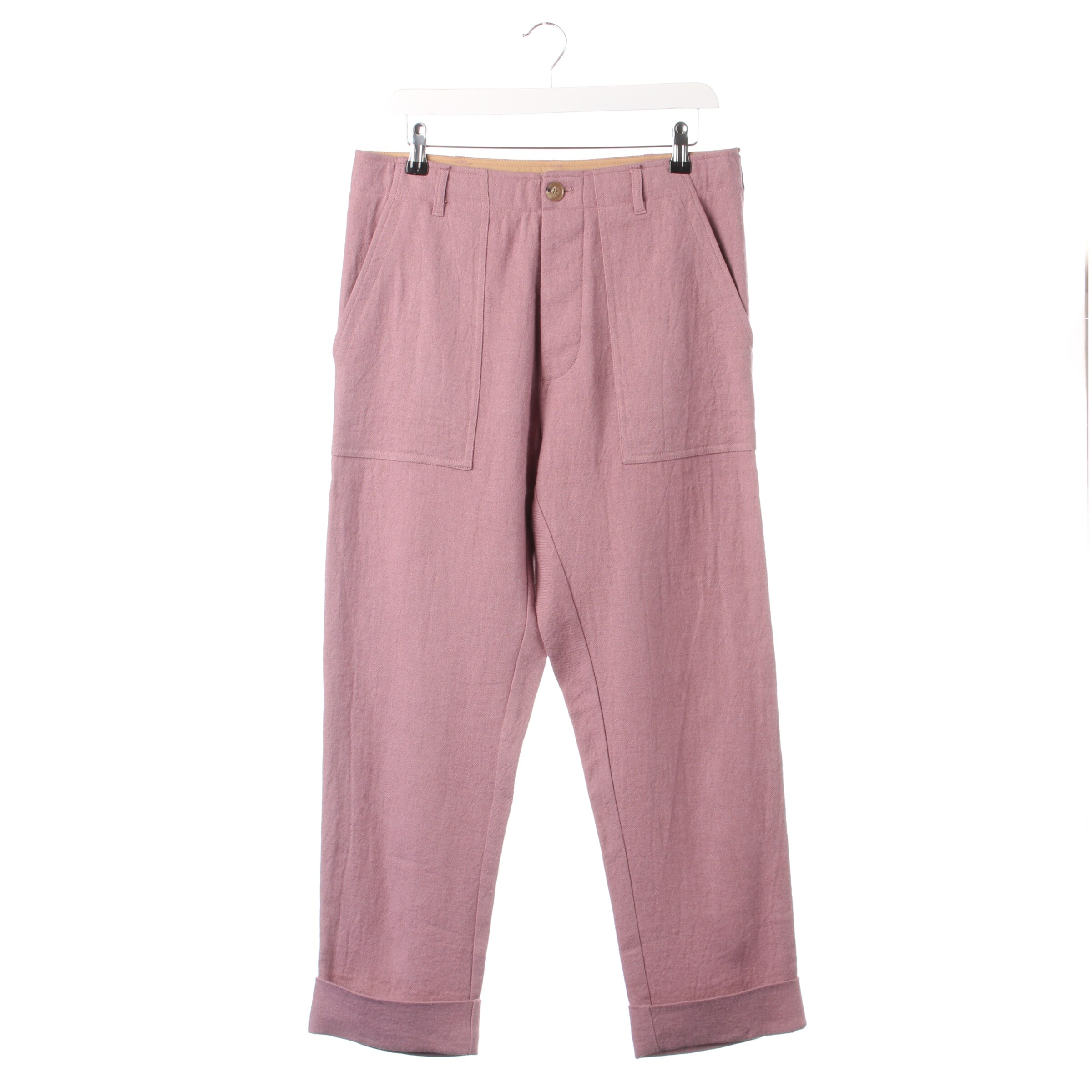 Nanushka Pants in XL in Purple: front