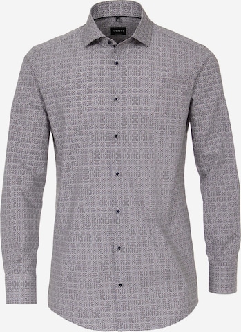 VENTI Slim fit Business Shirt in Grey: front