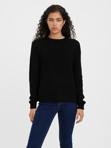 VERO MODA Пуловер 'Lea' в черно: отпред