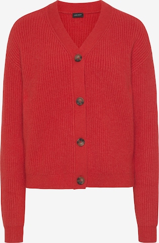 LAURA SCOTT Knit Cardigan in Red: front