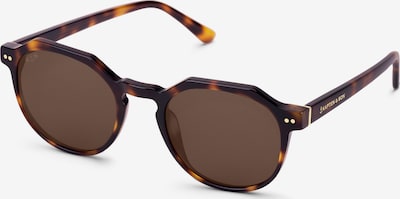 Kapten & Son Lunettes de soleil 'Manila Tortoise Brown' en caramel / brun foncé, Vue avec produit