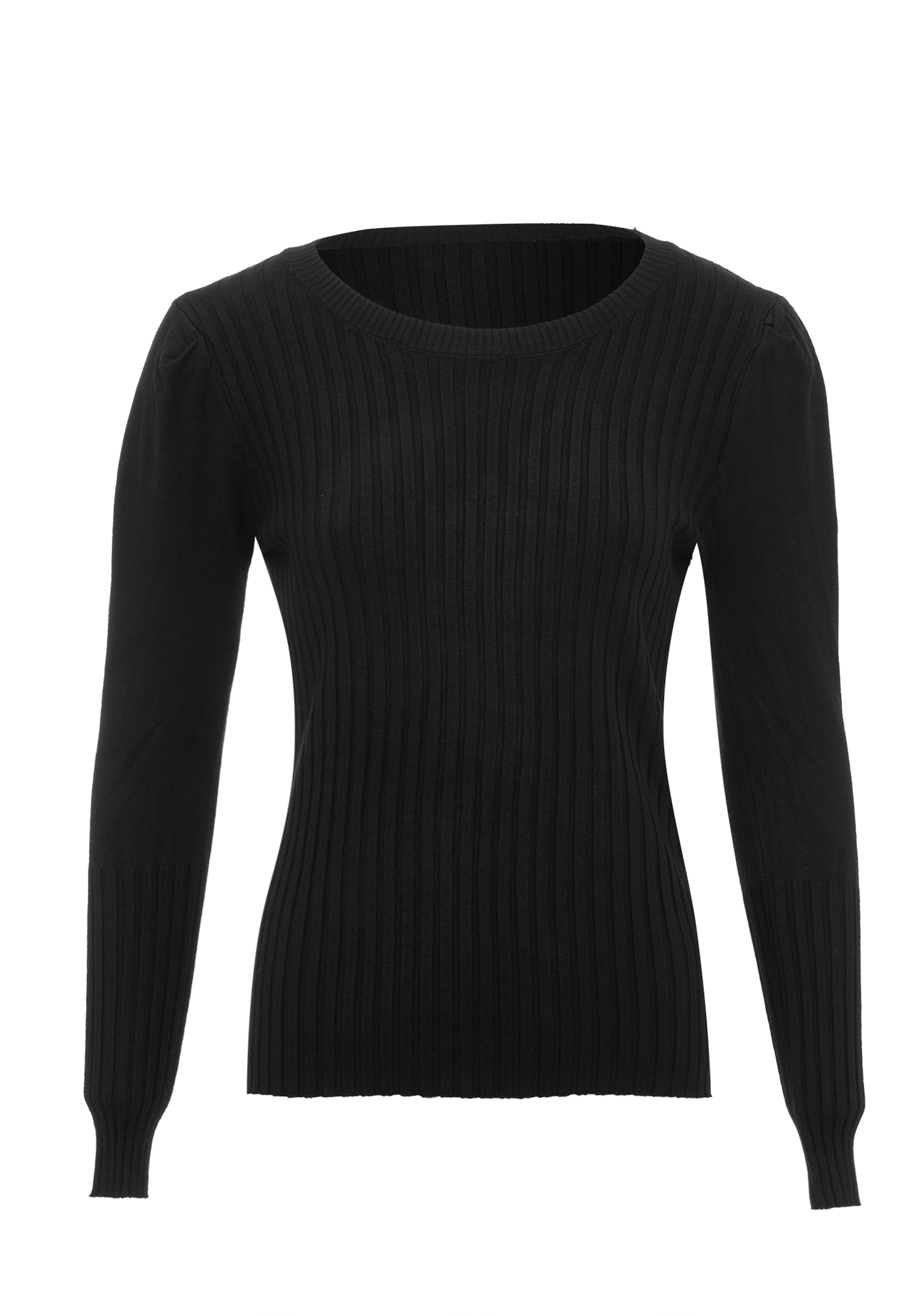 leo selection Sweater in Black: front