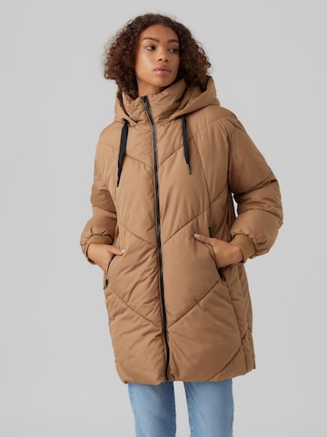 VERO MODA Winterjas 'Beverly' in Beige: voorkant