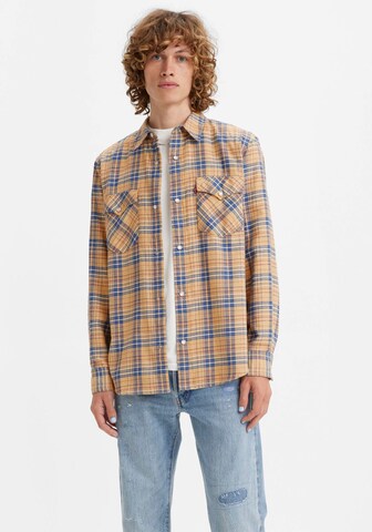 LEVI'S ® Comfort Fit Skjorta 'Relaxed Fit Western' i gul: framsida