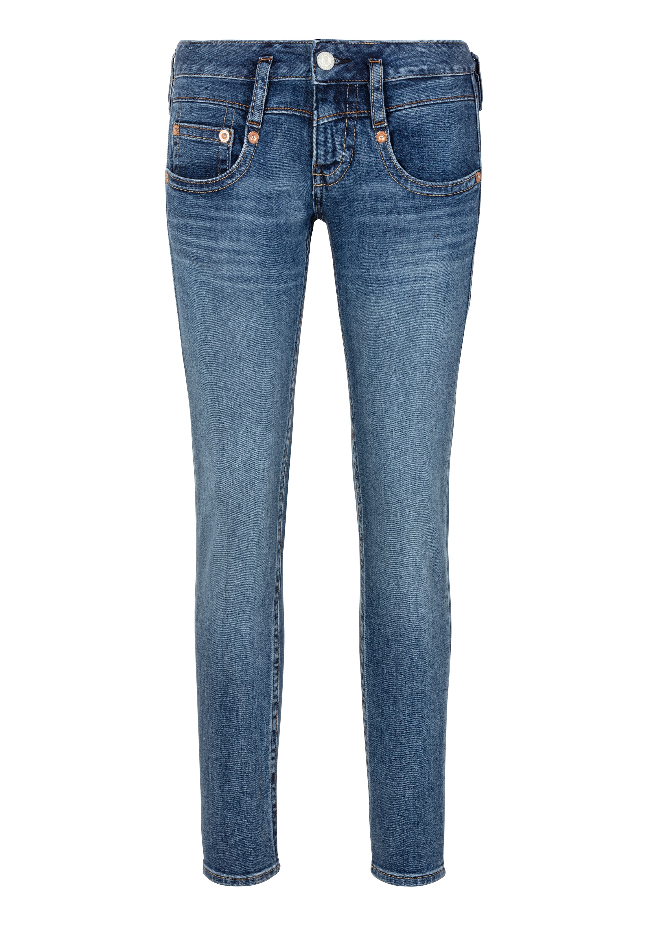 Herrlicher Slimfit Džíny – modrá: přední strana