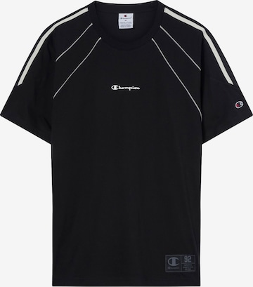 juoda Champion Authentic Athletic Apparel Marškinėliai: priekis