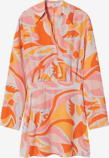 MANGO Robe d’été en beige / orange / rose clair, Vue avec produit