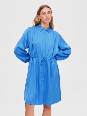 SELECTED FEMME Shirt Dress 'Thea' in Blue: front