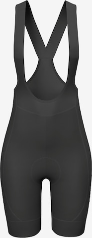 WULIBIKE Skinny Urheiluhousut 'Damen Trägerhose V-Träger, 3D-Polster' värissä musta: etupuoli