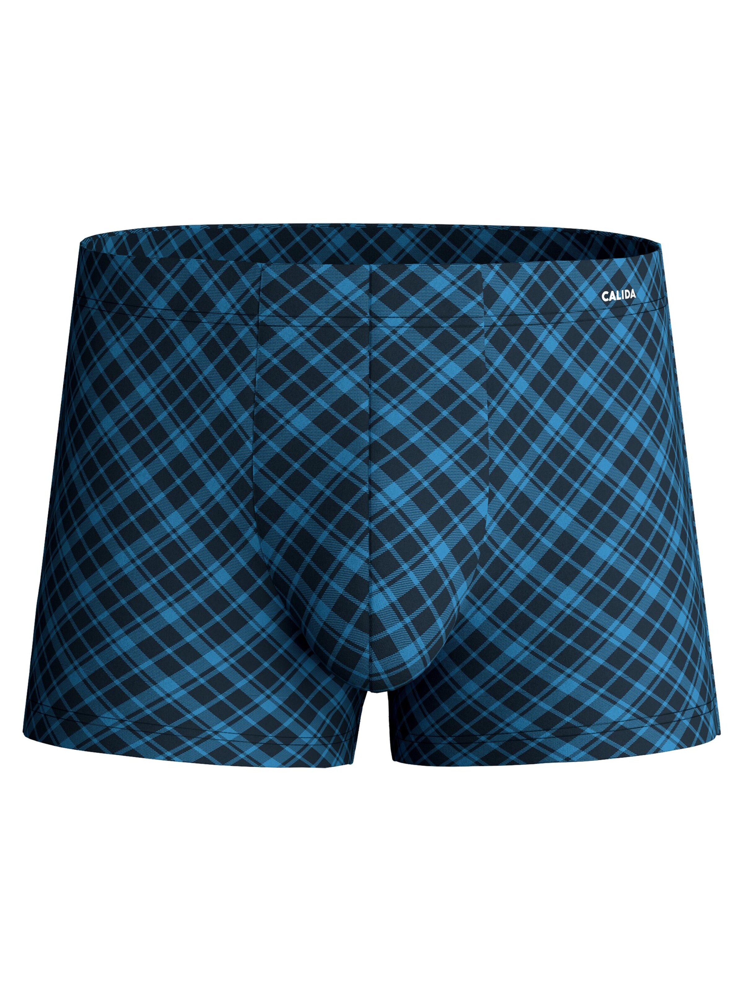 CALIDA Boxershorts 'Cotton Code Design'‌‌‌‌‌‌‌ in Blau: Vorderseite