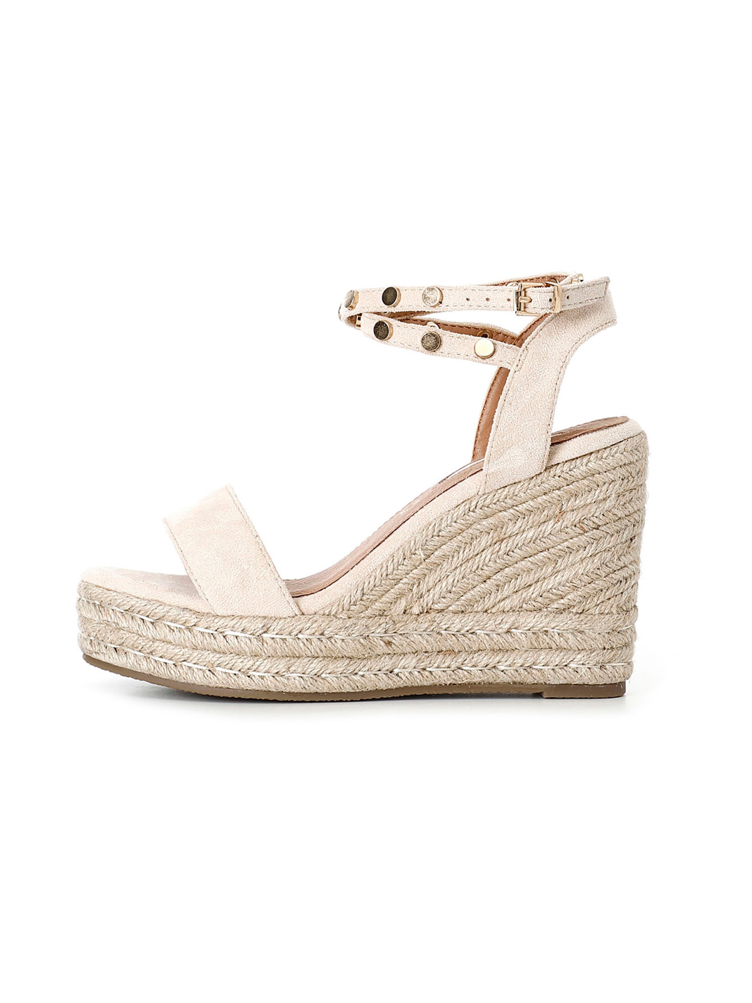 Sandalo di CAFè NOIR in beige: frontale